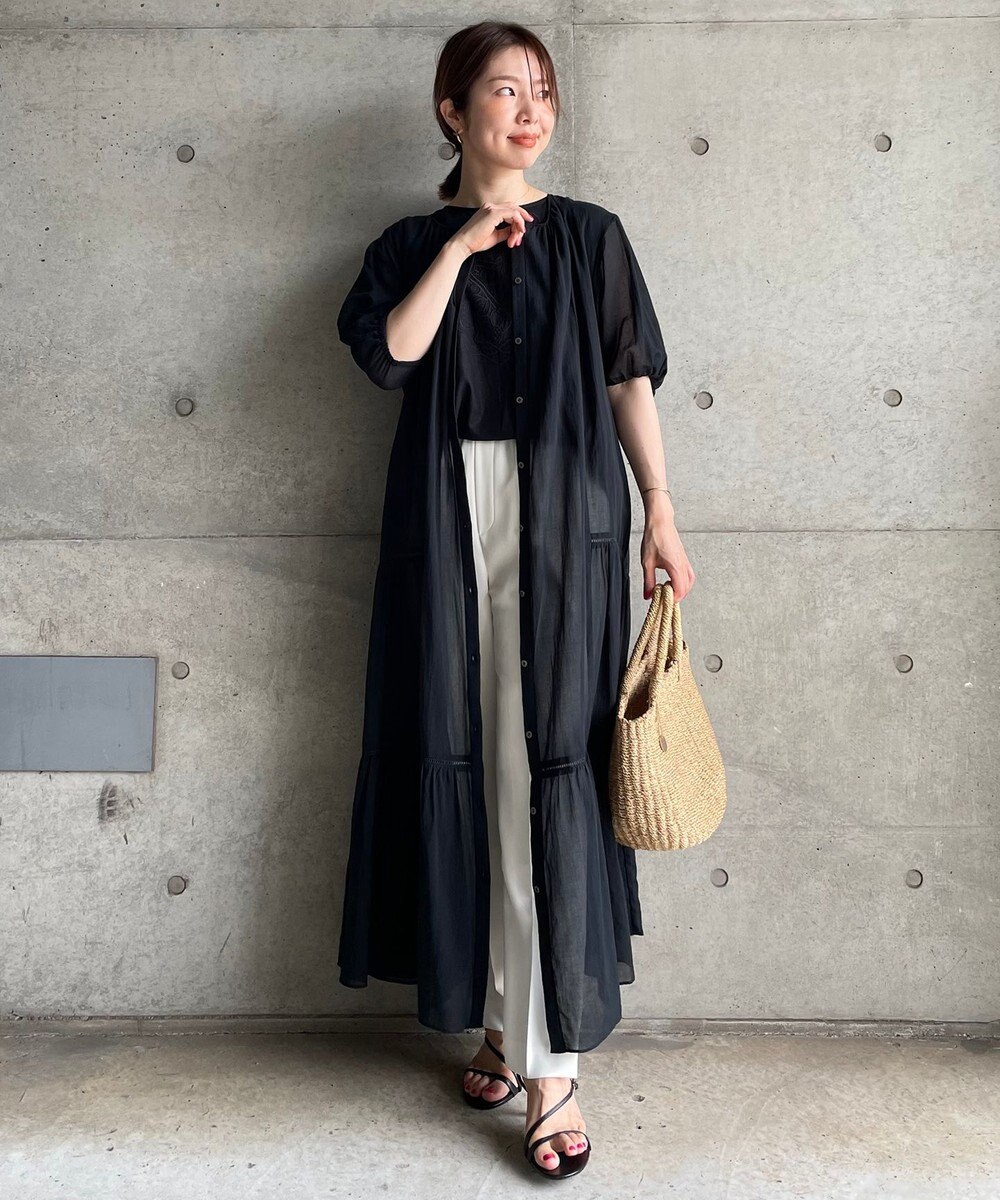 UNFILO 【ストレッチ/洗える】出会えるパンツ テーパード 