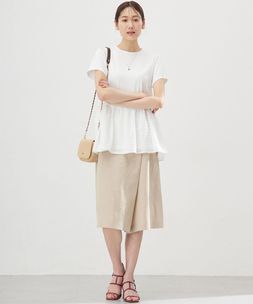 組曲 S 華感フレア カットソー 