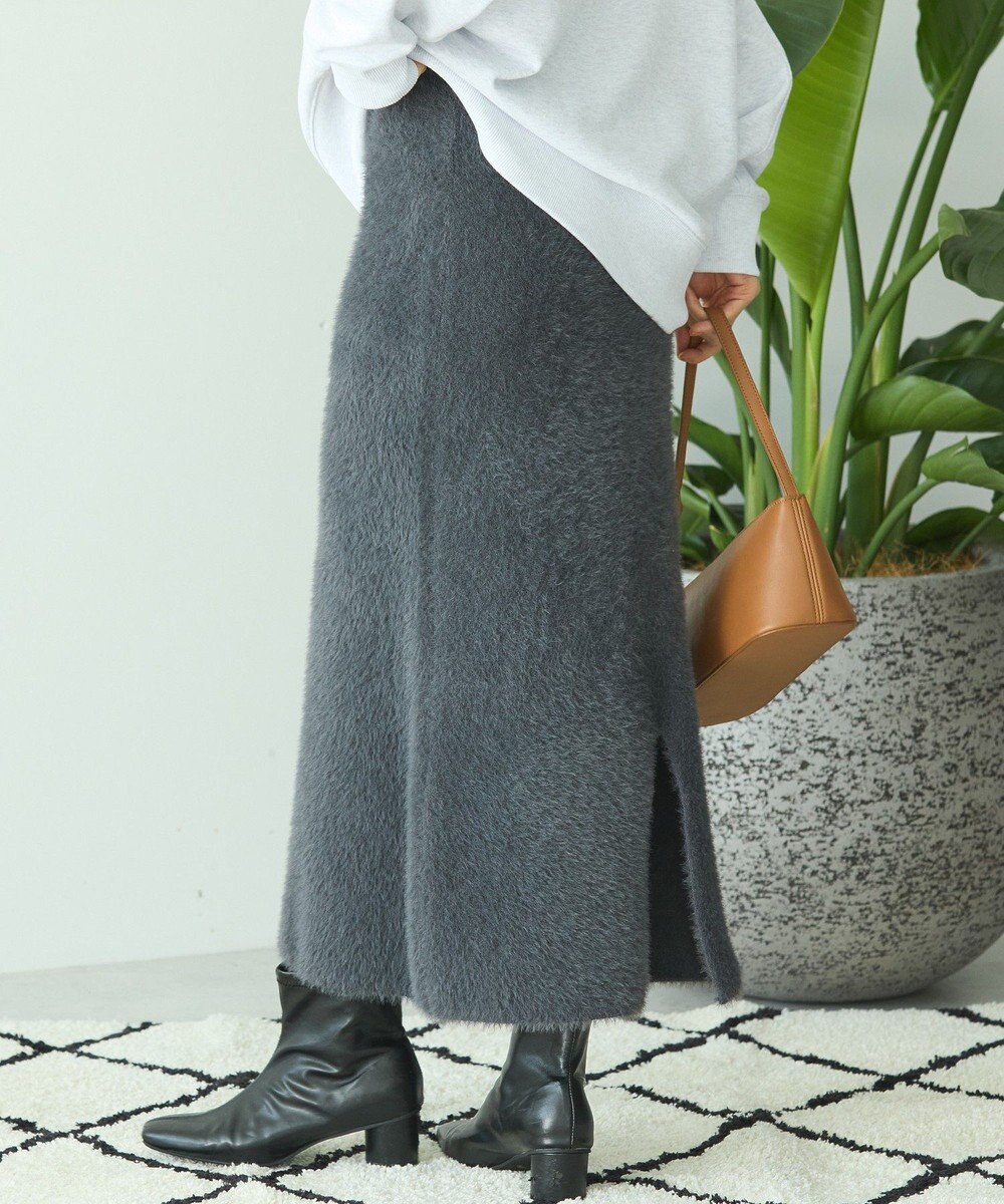 AMERICAN HOLIC シャギーニットナロースカート 