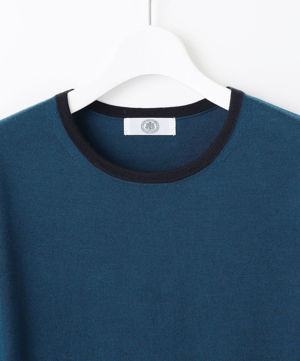 J.PRESS LADIES 【洗える】トリムツイン ニット 