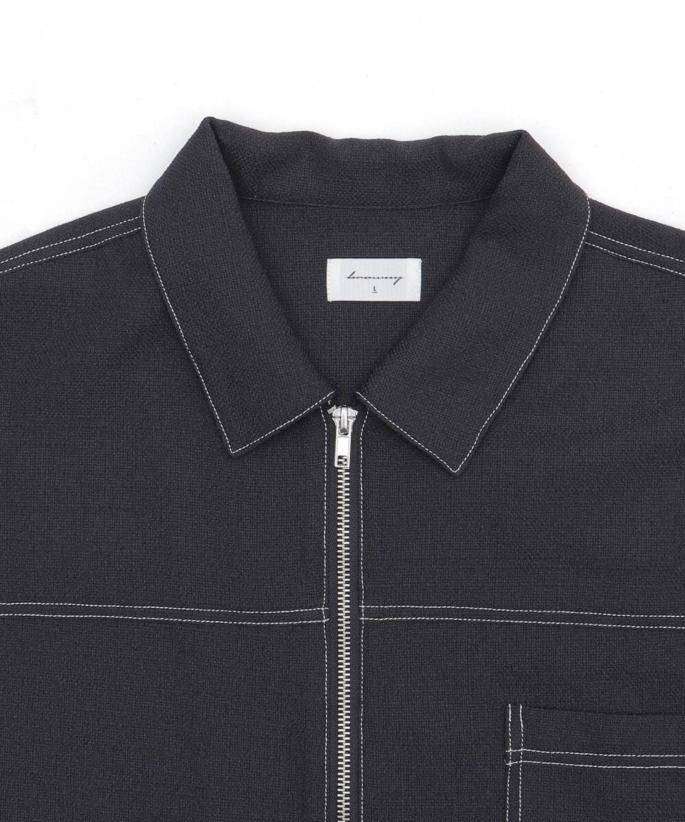 WEGO 【ユニセックス着用ITEM/MLサイズ展開】カラーステッチシャツジャケット 