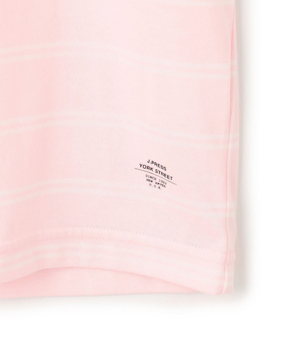 J.PRESS YORK STREET 【UNISEX】ブルドッグワンポイント ボーダー Tシャツ 