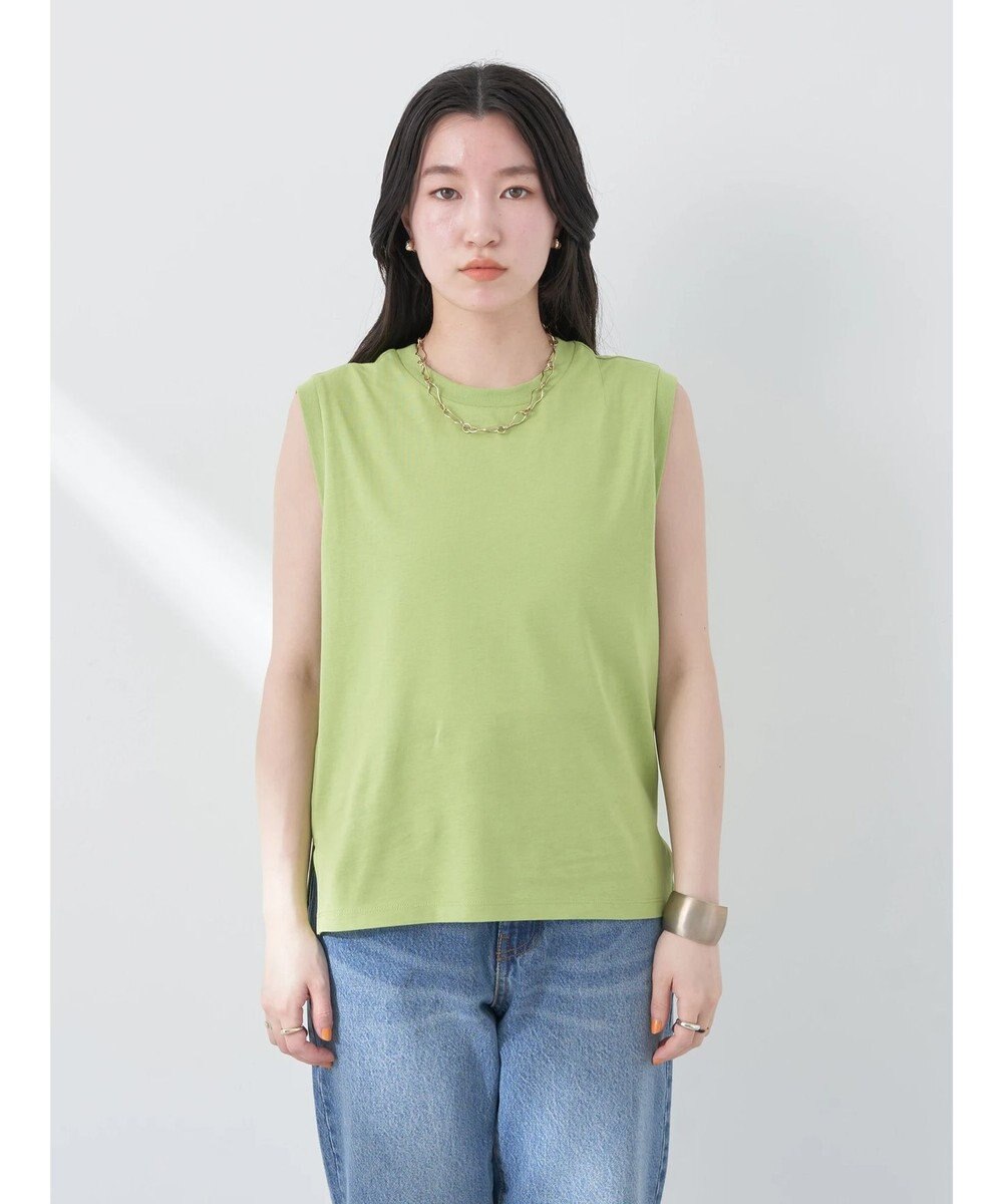 earth music&ecology ノースリーブカットソー（汗じみ防止） 