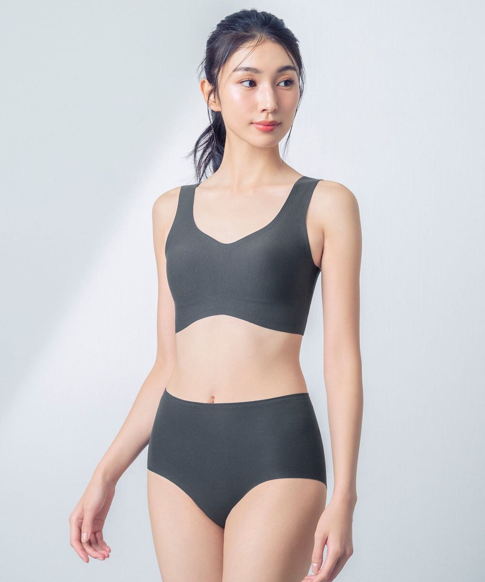 Wing ノンワイヤーブラ 【綿の贅沢】 綿混素材 ラクなのにきれい ハーフトップ KB1031 ウイング／ワコール 