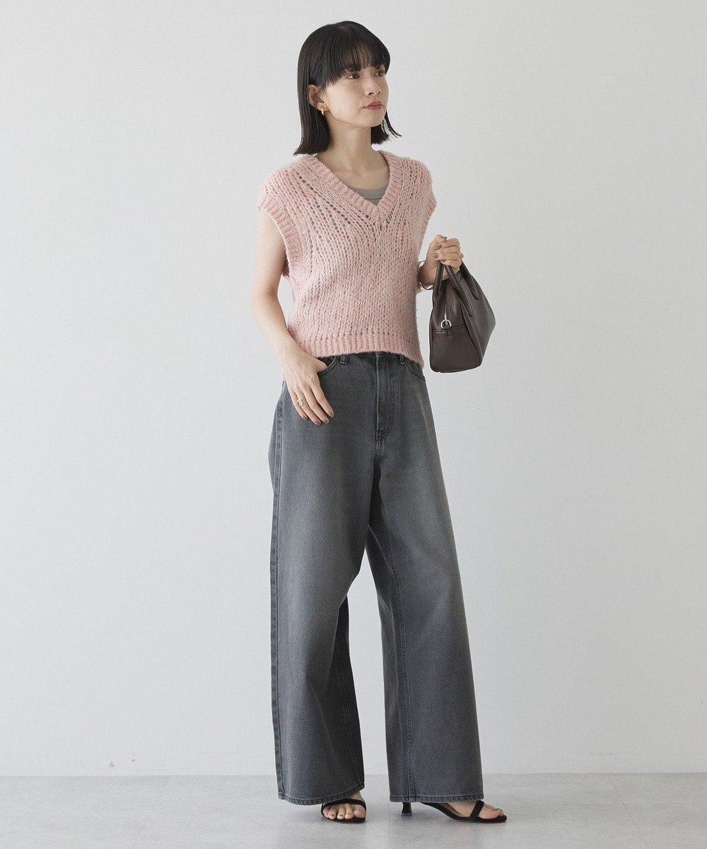 AMERICAN HOLIC 【選べる丈】甘編みニットベスト 