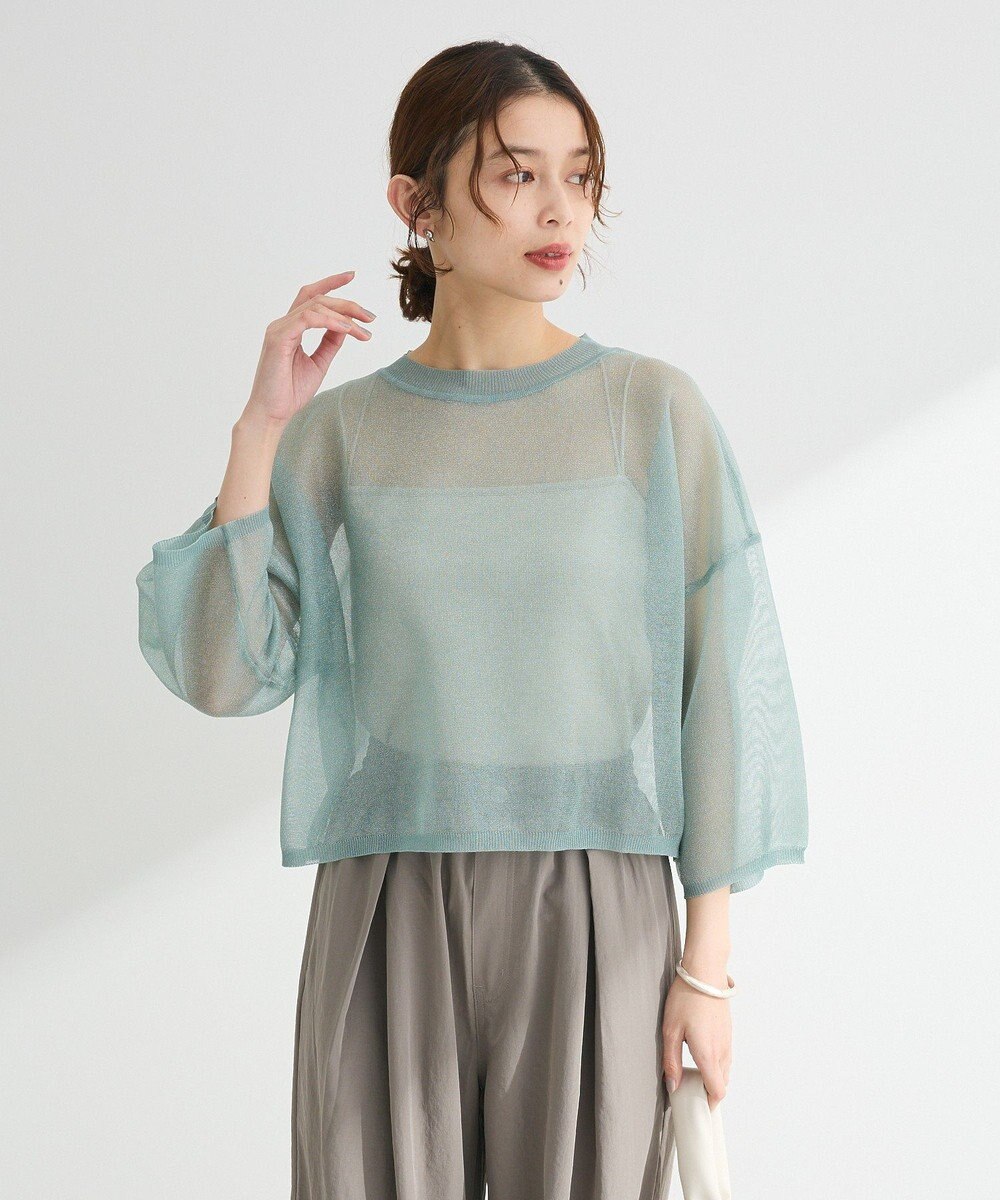 Green Parks ・ＥＬＥＮＣＡＲＥ　ＤＵＥ　ラメシアーニットプルオーバ 