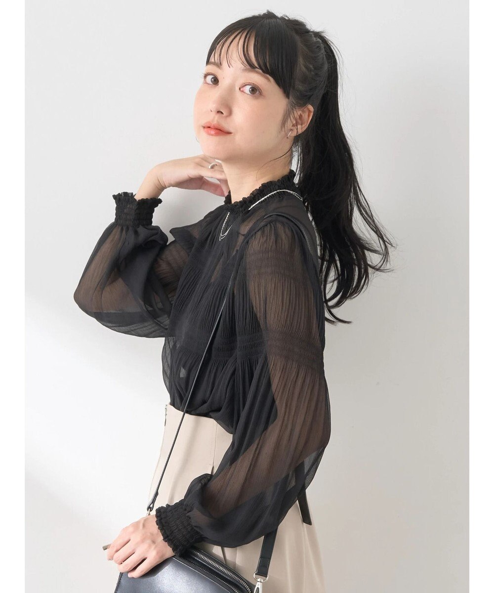 earth music&ecology マジョリカプリーツシアープルオーバー 