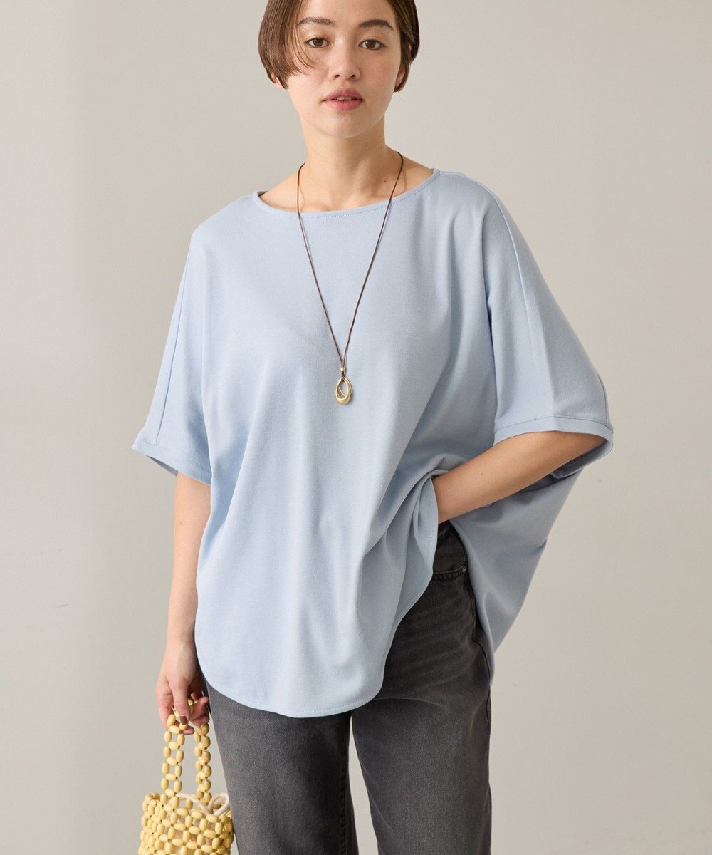 AMERICAN HOLIC 【接触冷感】スムースニュアンスロングプルオーバー 