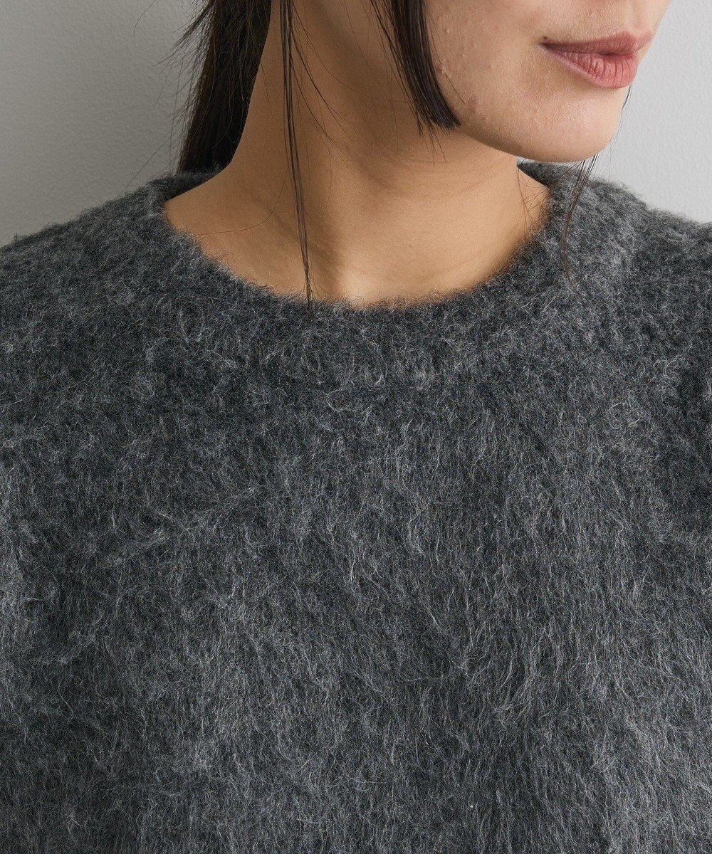 CRAFT STANDARD BOUTIQUE フードストール付きニットプルオーバー 