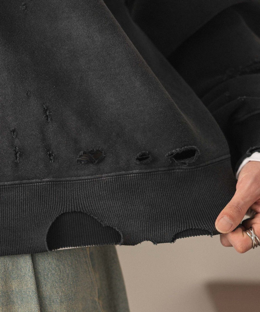 WEGO ショートダメージプルオーバー 