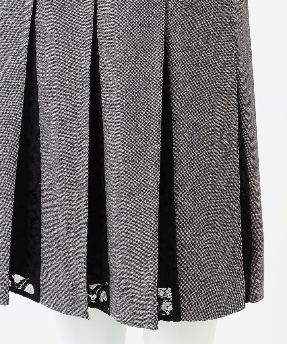 23区 【R(アール)】マットツイード プリーツスカート 