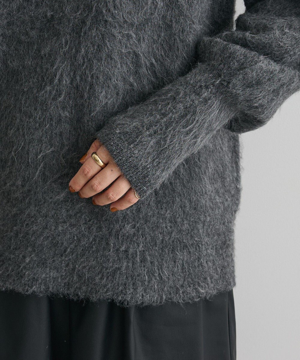 CRAFT STANDARD BOUTIQUE フードストール付きニットプルオーバー 