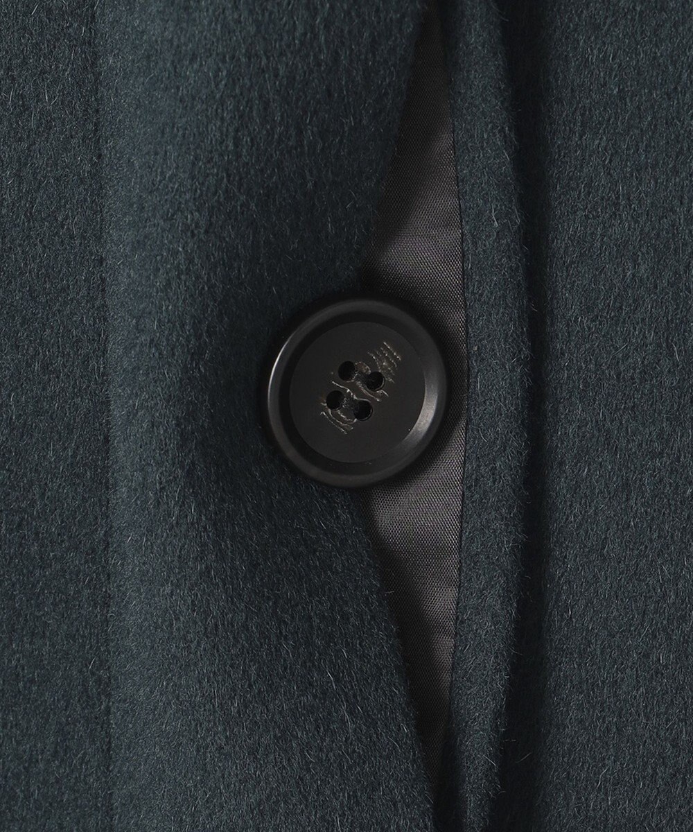 23区 ウールカシミヤビーバー ノーカラー コート 