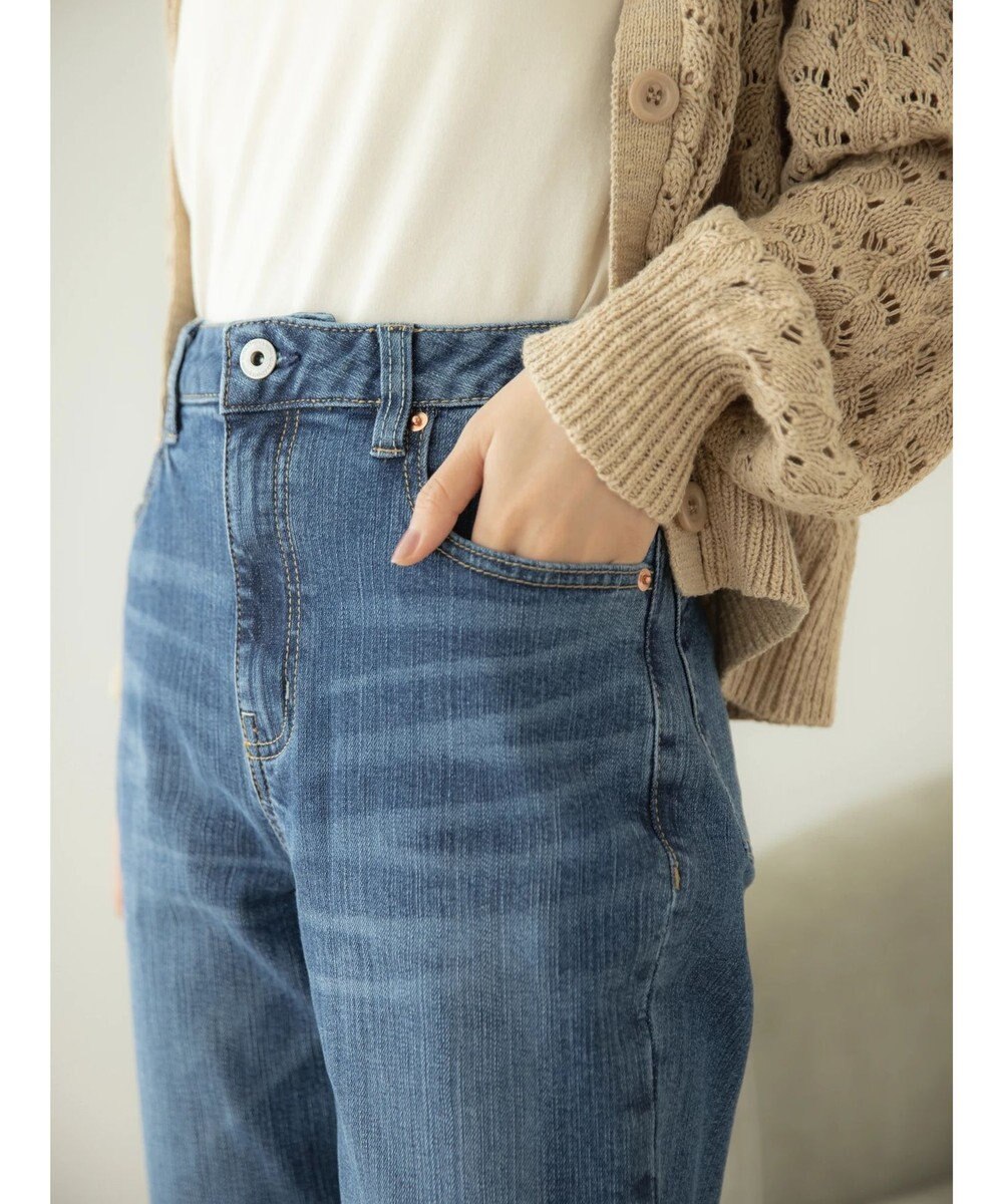 earth music&ecology テーパードデニムパンツ 