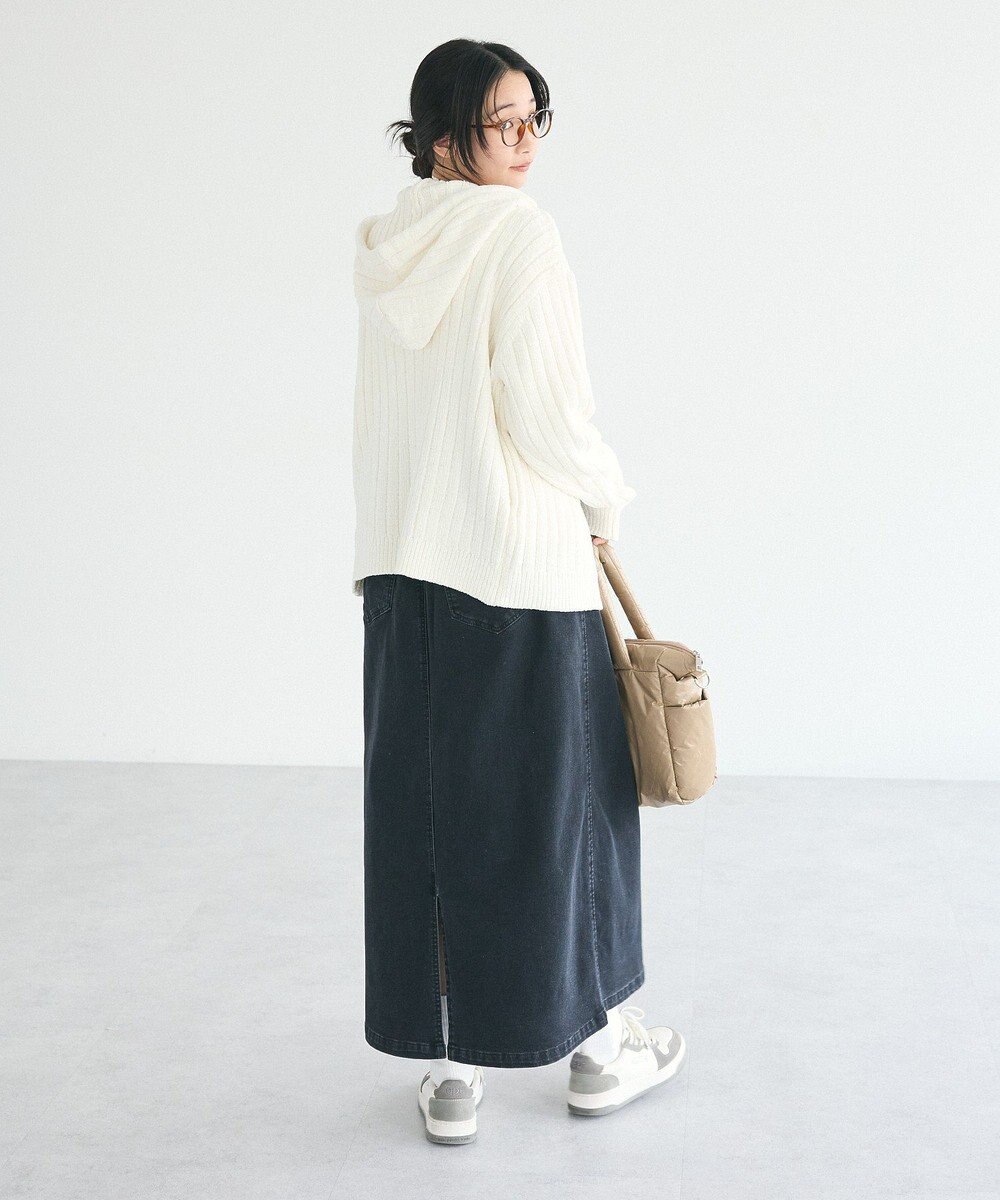 CRAFT STANDARD BOUTIQUE アニマル刺繍ニットZIPパーカー 