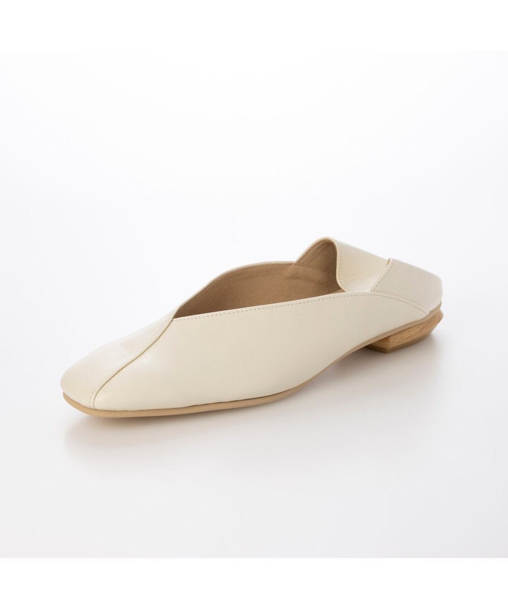 MODE ET JACOMO <carino>スクエアトゥフラットパンプス 