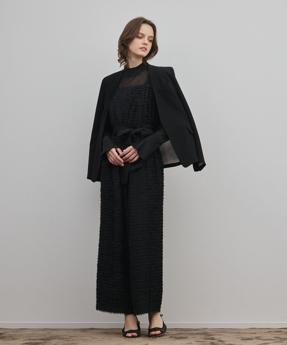 GRACE CONTINENTAL カットジャガードサロペット 