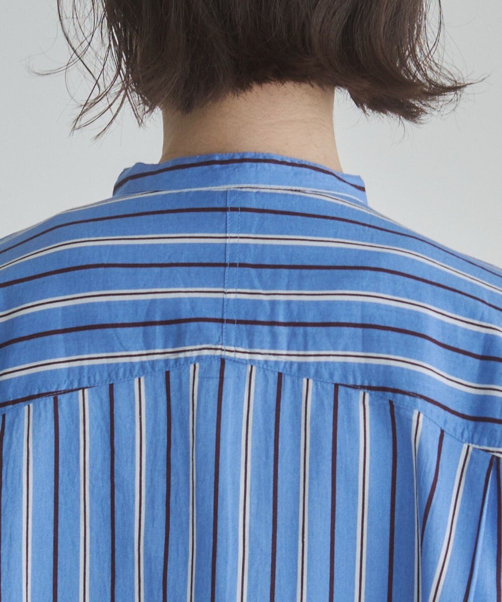 WEGO 着丈が選べる オーバーサイズ バンドカラー シャツ / ストライプ / 無地 