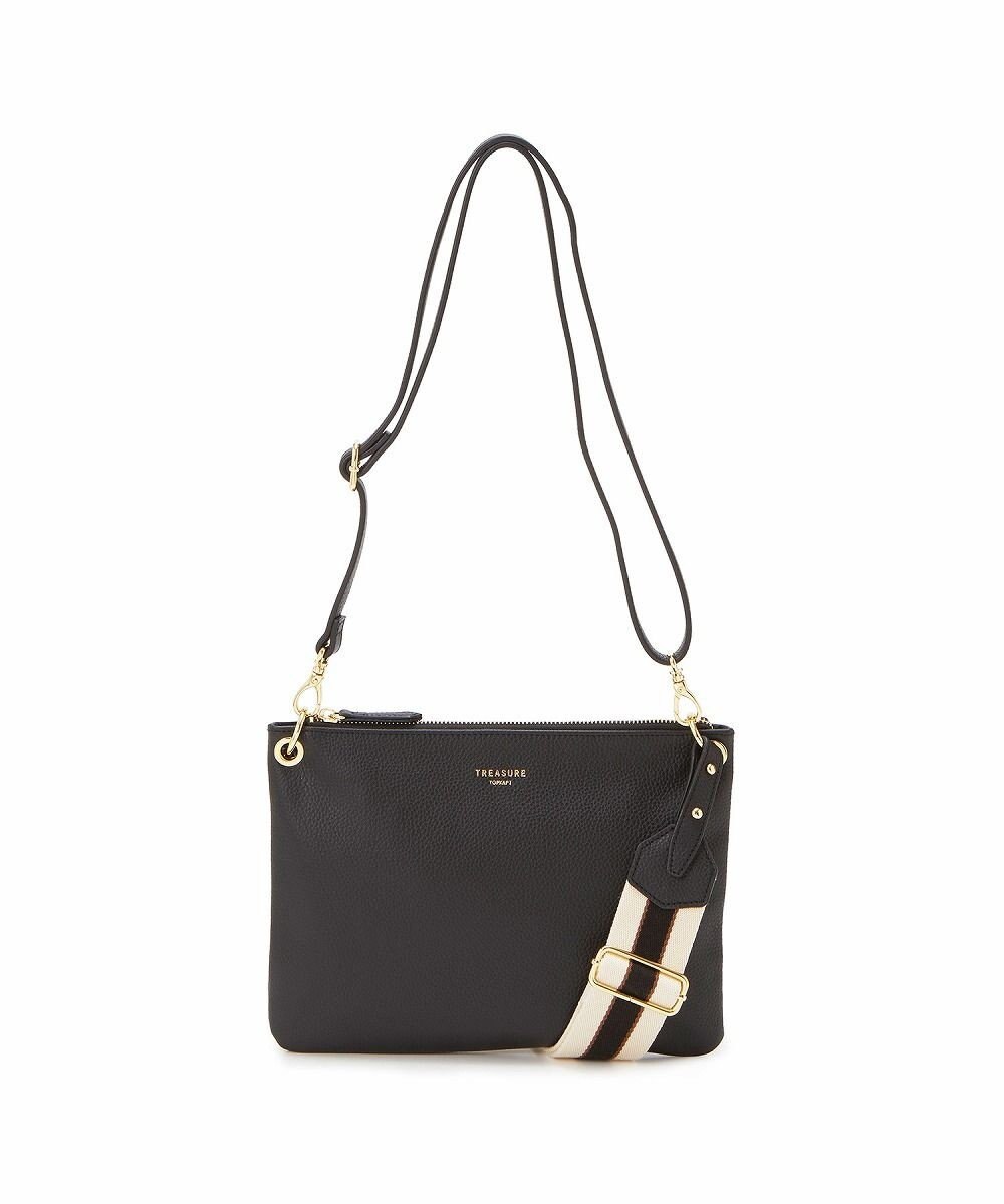 TOPKAPI 【TREASURE TOPKAPI】ストライプベルト・レザー2wayショルダーバッグ 