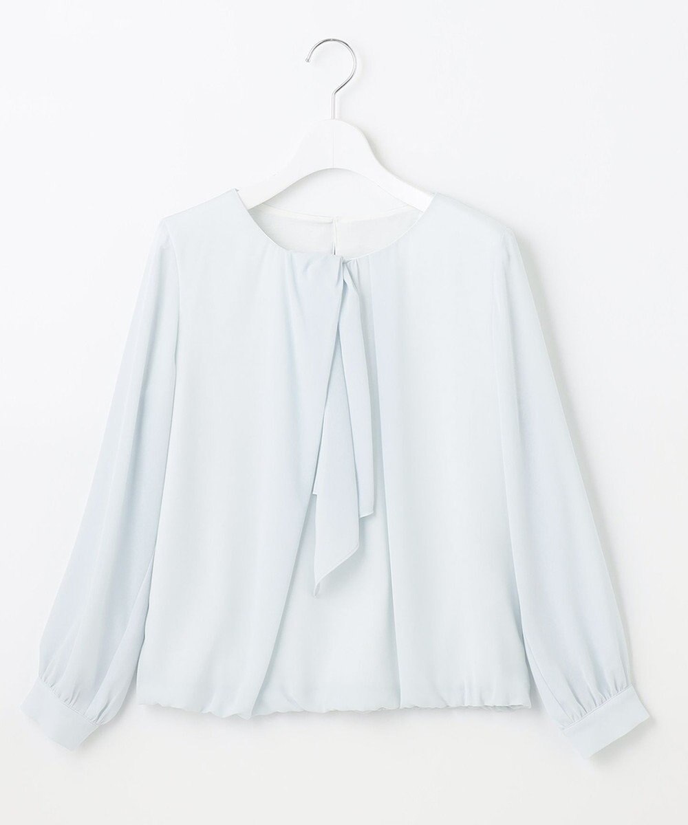 自由区 【XSサイズ～/洗える】ロイヤルシフォン デザインブラウス 