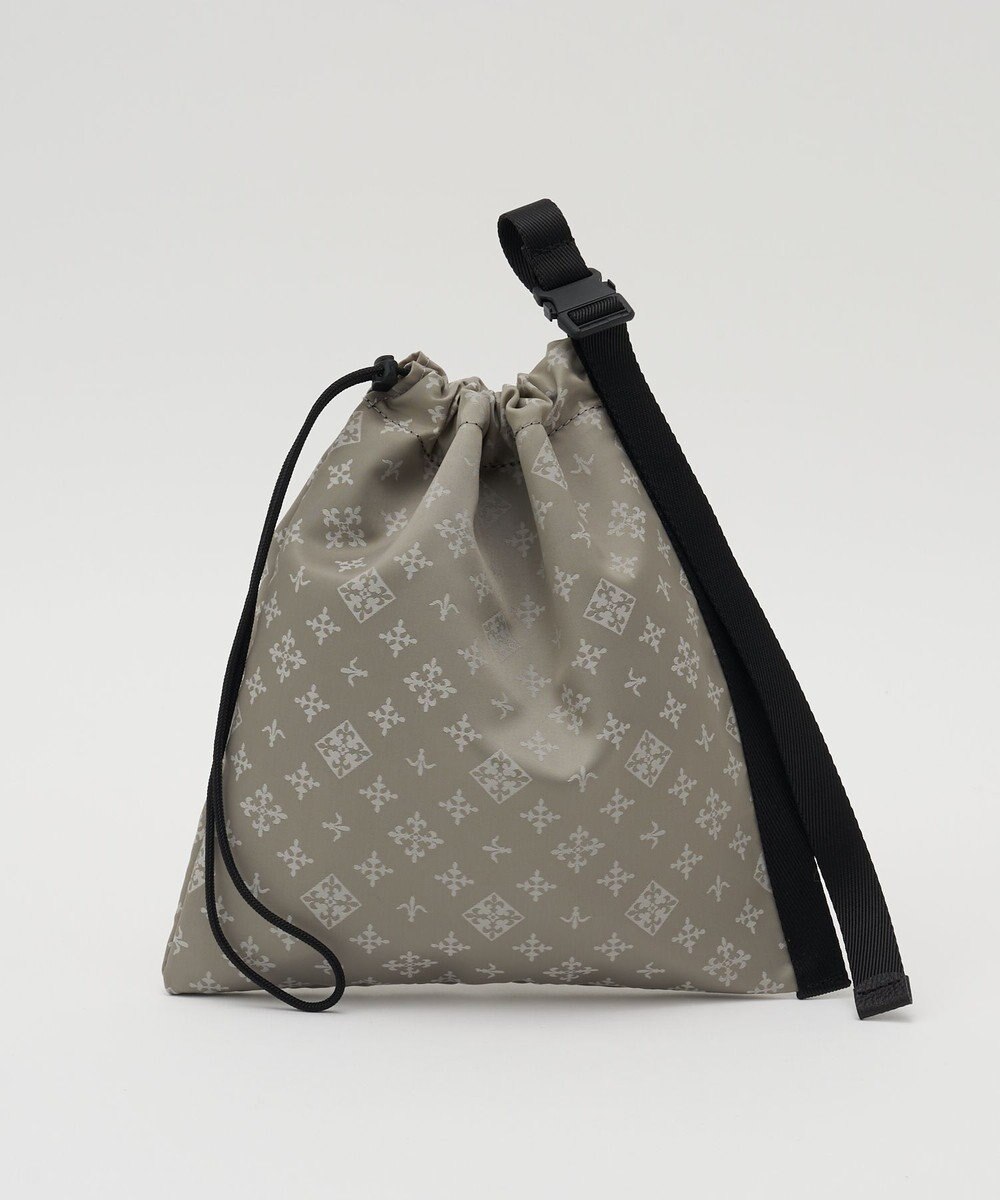 russet ナイロンジャガード巾着ポーチ L(Z-230) 