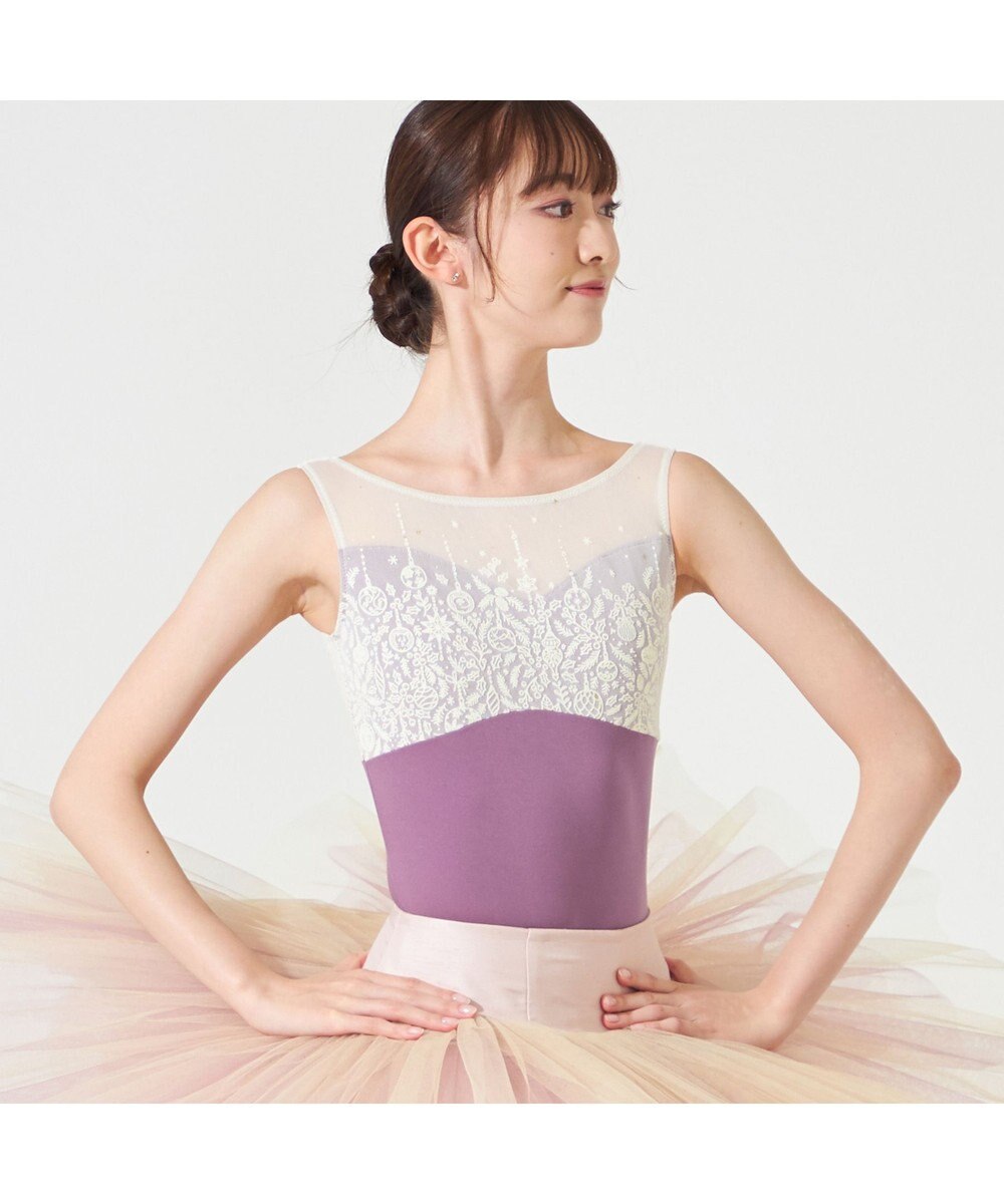 Chacott ◎【Nela ライン】ノースリーブレオタード 
