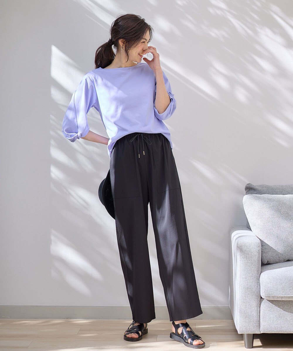 ANY L 【洗濯機可能/接触冷感/UVケア/イージーケア】清涼リラックスパンツ 