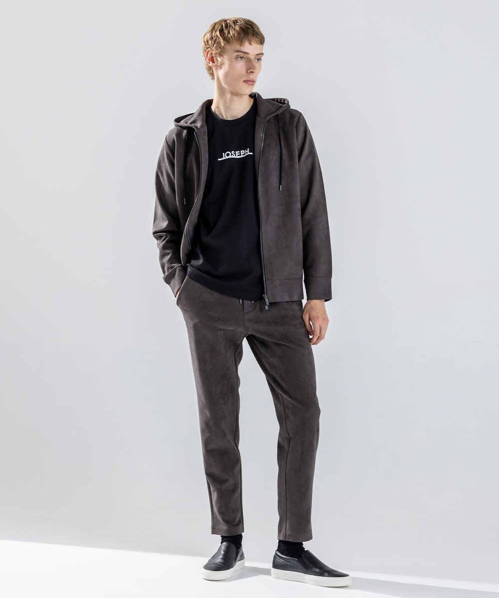 JOSEPH HOMME 【WEB・一部店舗限定  】レザーライクポンチ　ドロスト付テーパードパンツ / PEGG CONVERTIBLE 