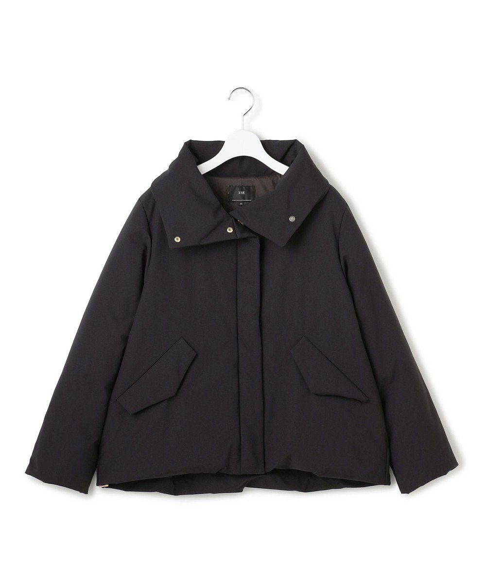 23区 L 【一部店舗限定/滝沢眞規子さん着用/撥水加工】ミリタリー Aライン ダウンコート 