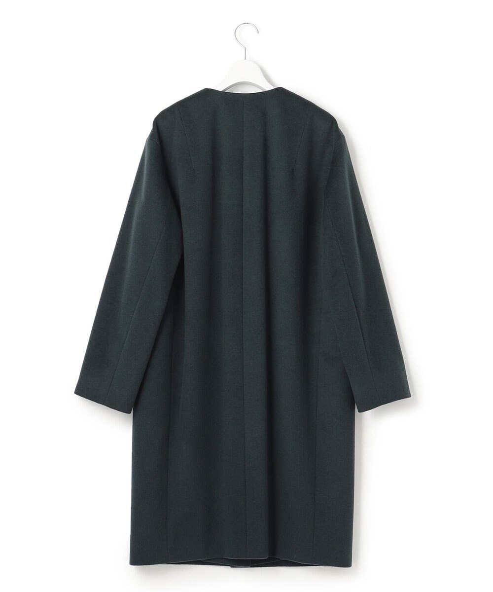 23区 ウールカシミヤビーバー ノーカラー コート 