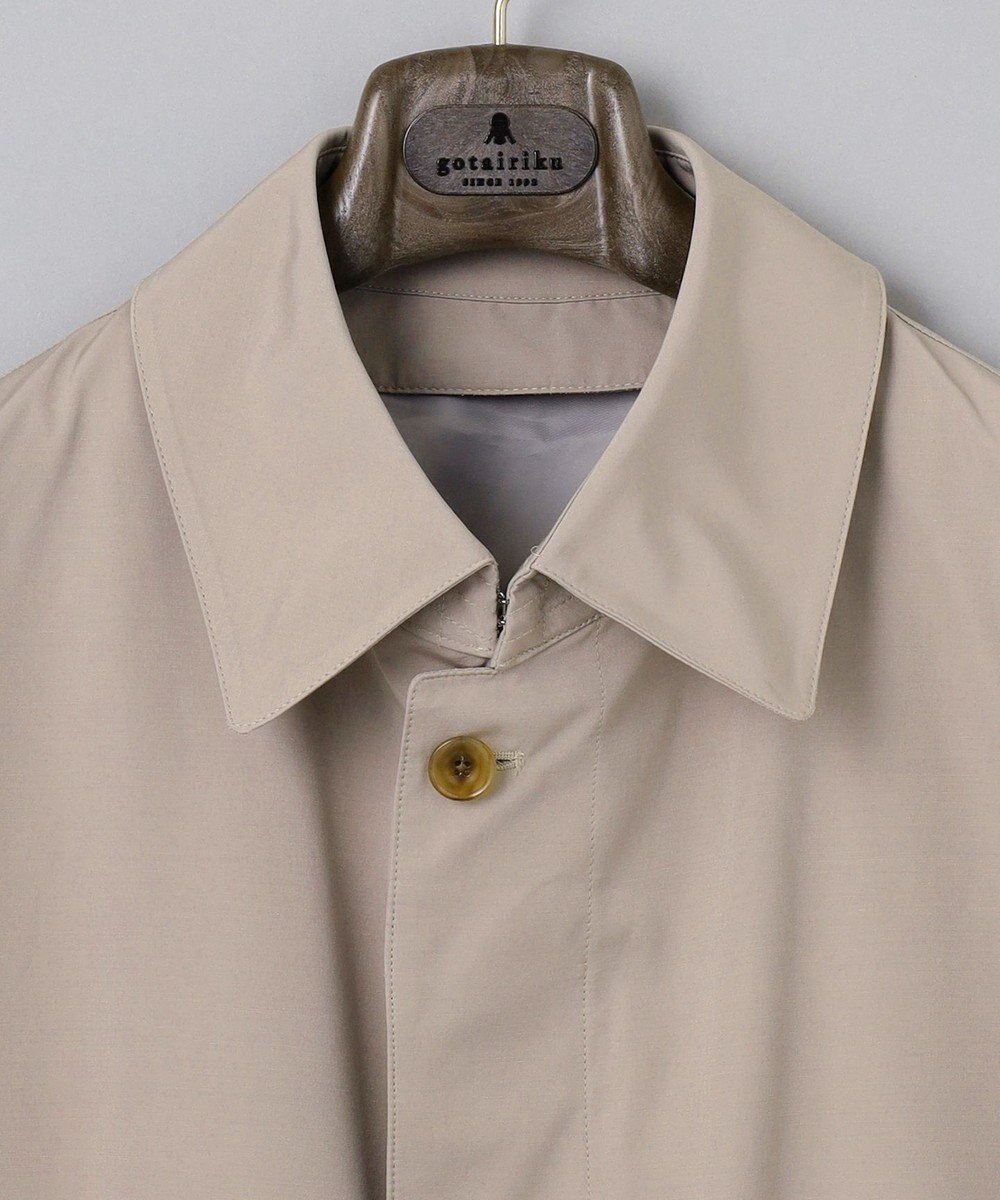GOTAIRIKU ダウンライナー装着可【半裏仕様】コットンポリエステル ステンカラースプリングコート(25年春夏モデル) 