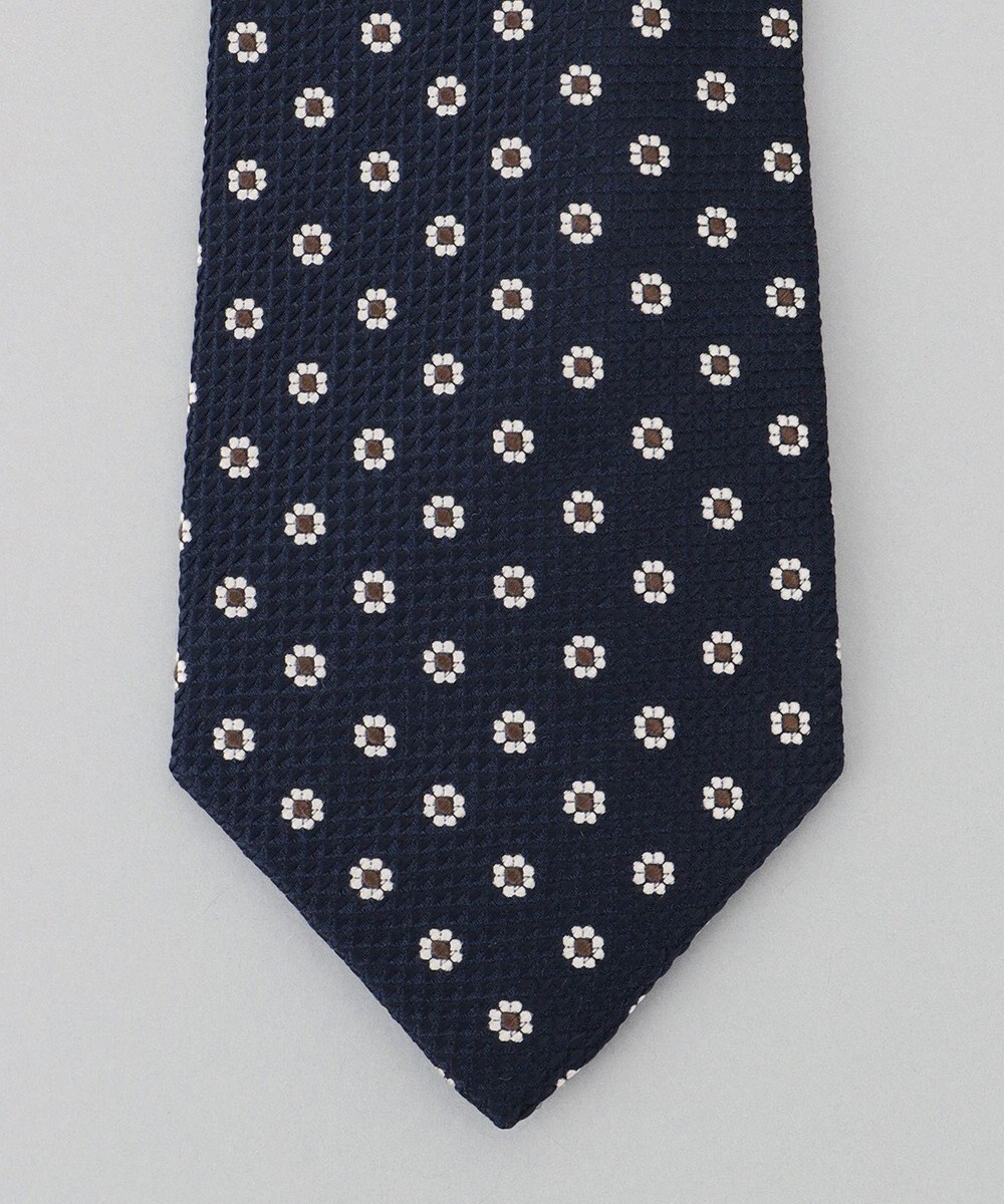 GOTAIRIKU 【日本製】西陣ネクタイ_ネイビー×ブラウン系 