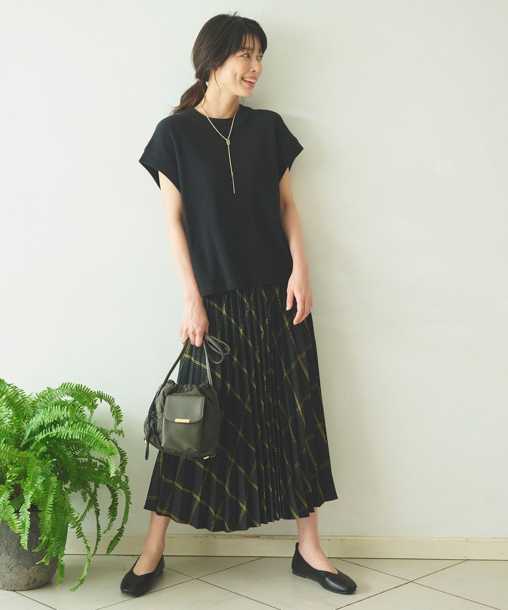 ANY 【洗濯機可】フレンチスリーブニットソー 