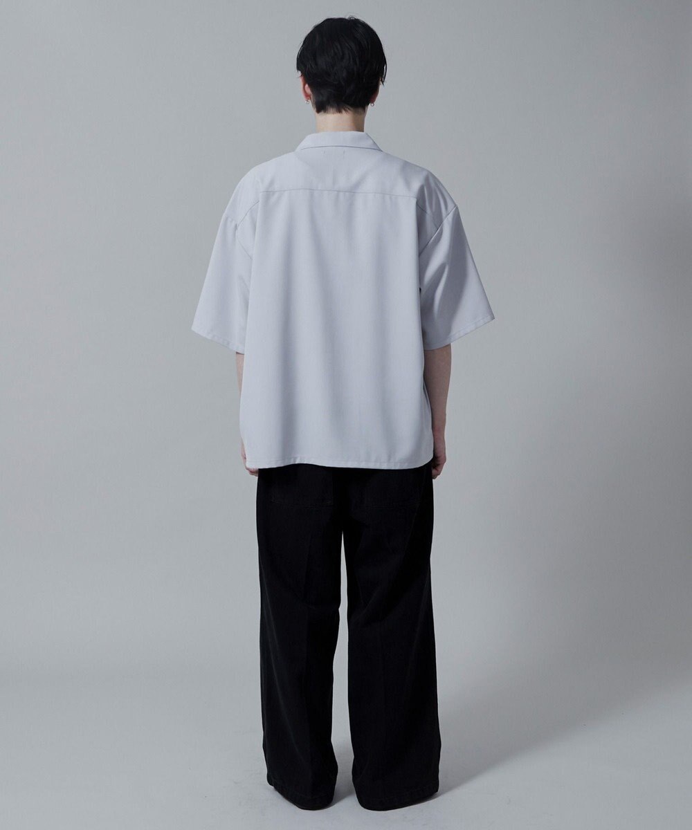 WEGO 【速乾/シワになりにくい】ドライポリオープンカラーシャツ(S) 