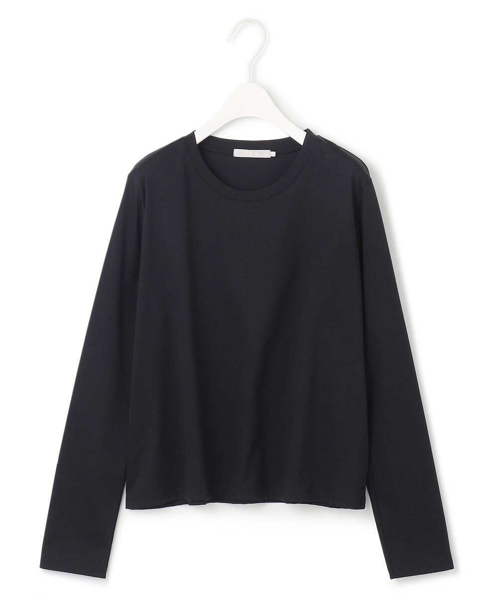 ICB 【洗える】シンプルジャージー クロップドTシャツ 