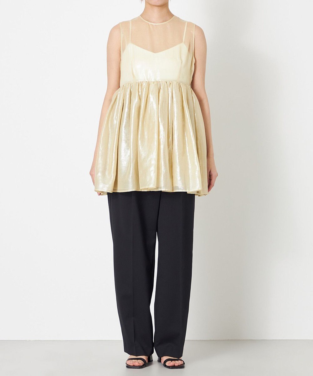 NAVE 【Nave・シアー素材】ラメボイル ブラウス 