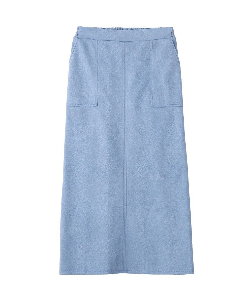 Green Parks なめらかタッチスウェード調Ｉラインスカート 