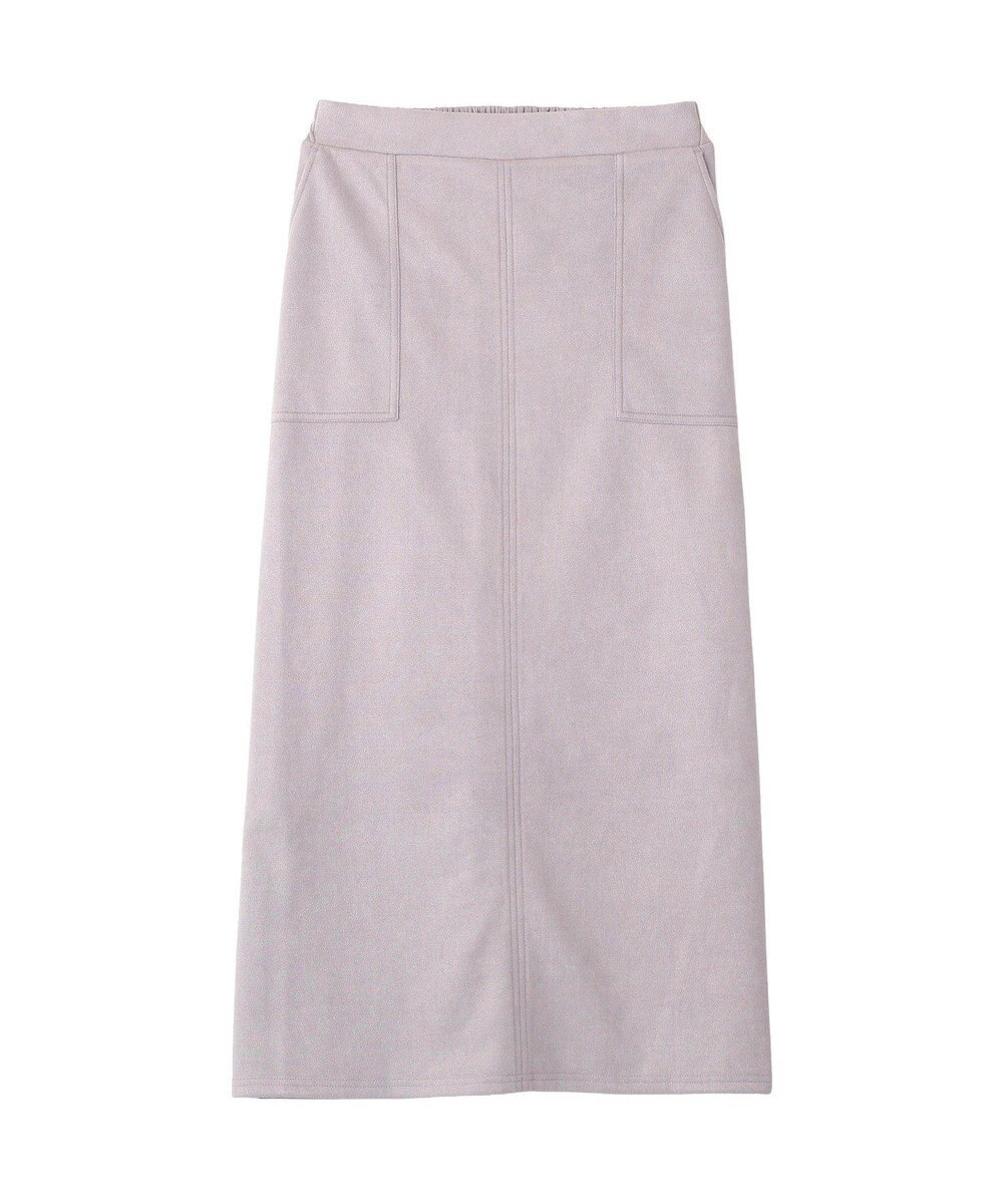 Green Parks なめらかタッチスウェード調Ｉラインスカート 