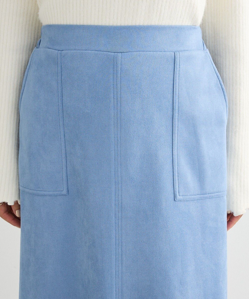 Green Parks なめらかタッチスウェード調Ｉラインスカート 