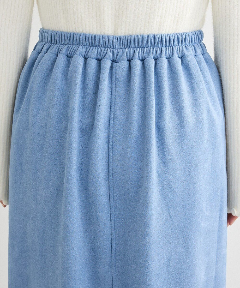 Green Parks なめらかタッチスウェード調Ｉラインスカート 