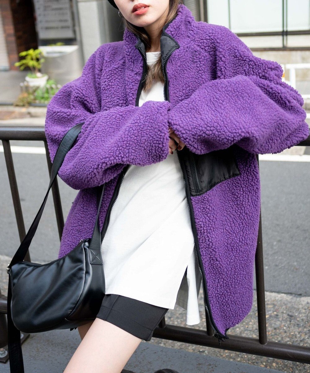 WEGO リバーシブルボアブルゾン 