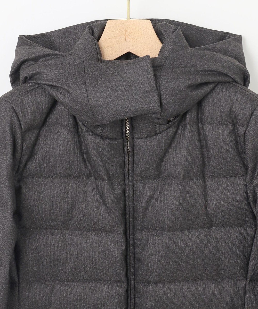 組曲 【洗える・2WAY】ライトタフタショートダウン 