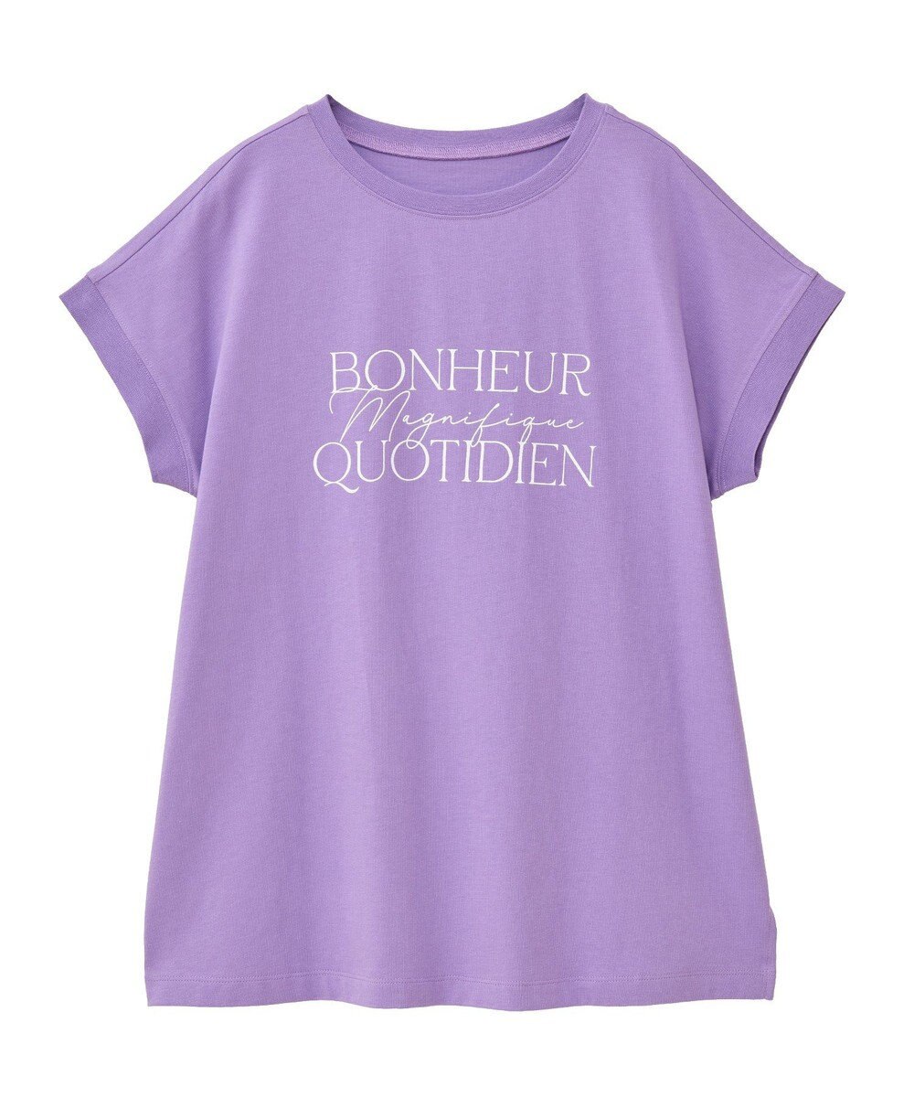 Green Parks フレンチスリーブ筆記体ロゴチュニック 