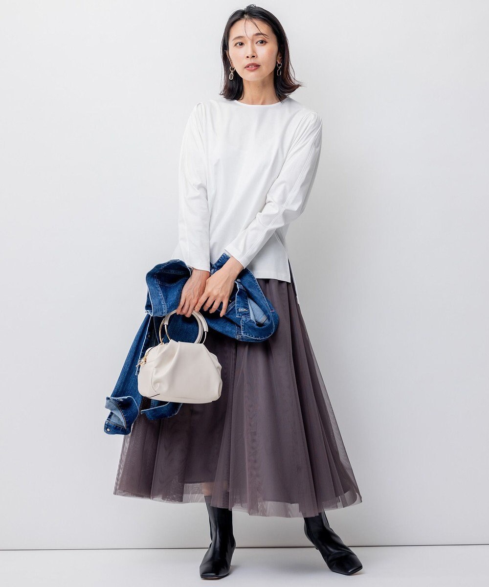 23区 【洗える】ソフトチュール スカート 