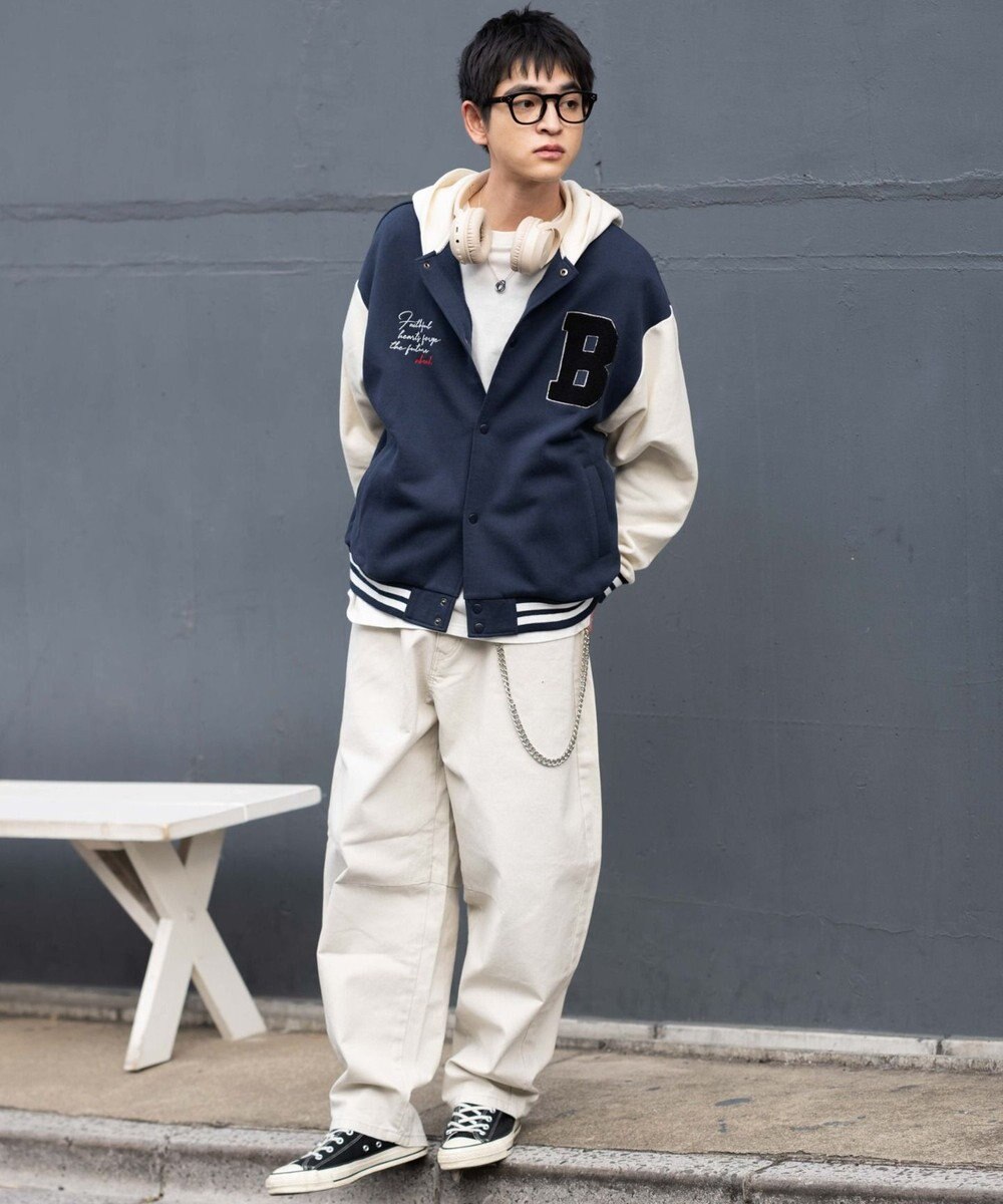 WEGO 【ユニセックス着用ITEM】スウェットフードスタジャン 