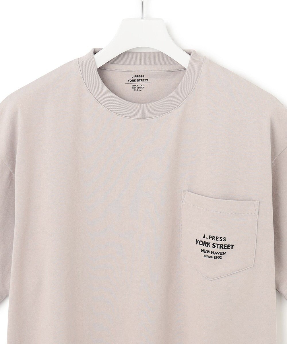 J.PRESS YORK STREET 【UNISEX】ワンポイント刺繍 ポケットTシャツ 