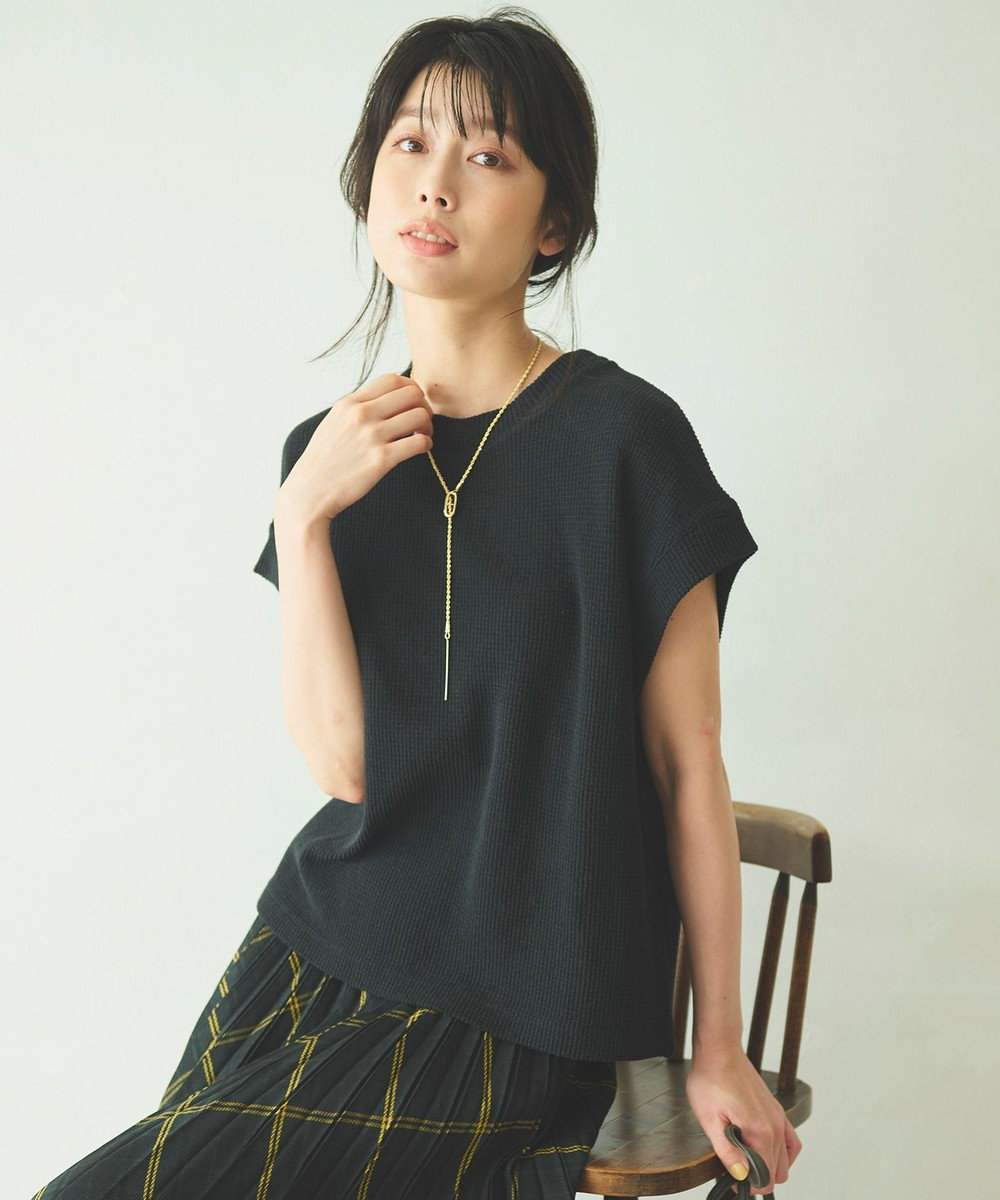 ANY 【洗濯機可】フレンチスリーブニットソー 