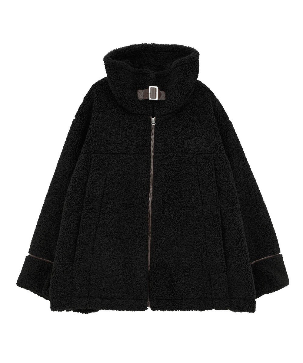 earth music&ecology ボアZIPブルゾン 