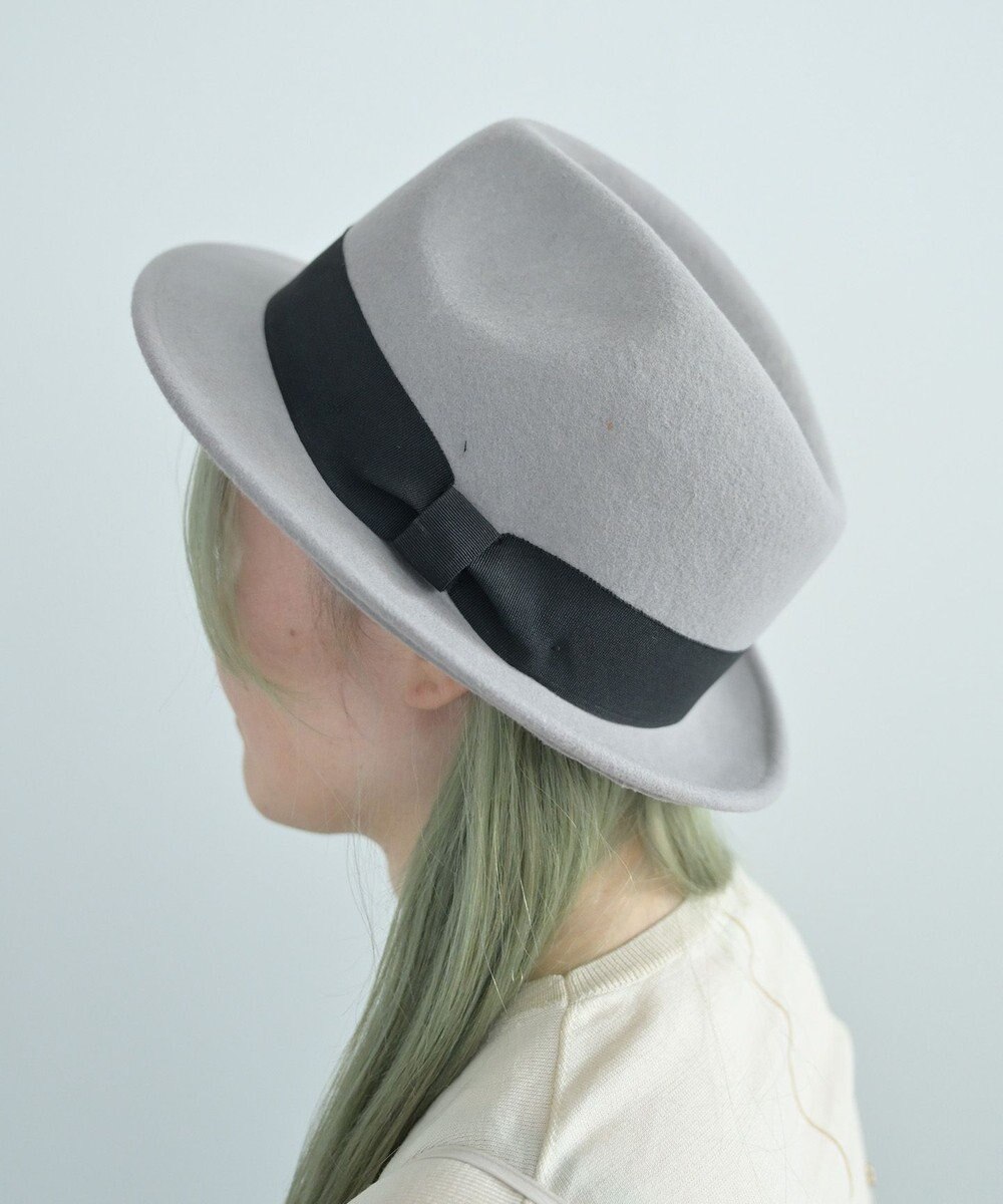 ATRENA 【UNISEX】グログラン巻きマニッシュ 中折れハット Lサイズ 