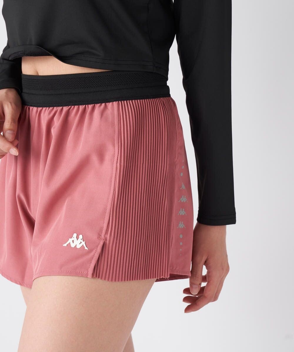 OP／FILA 【Kappa】プリーツ スポーツショートパンツ 
